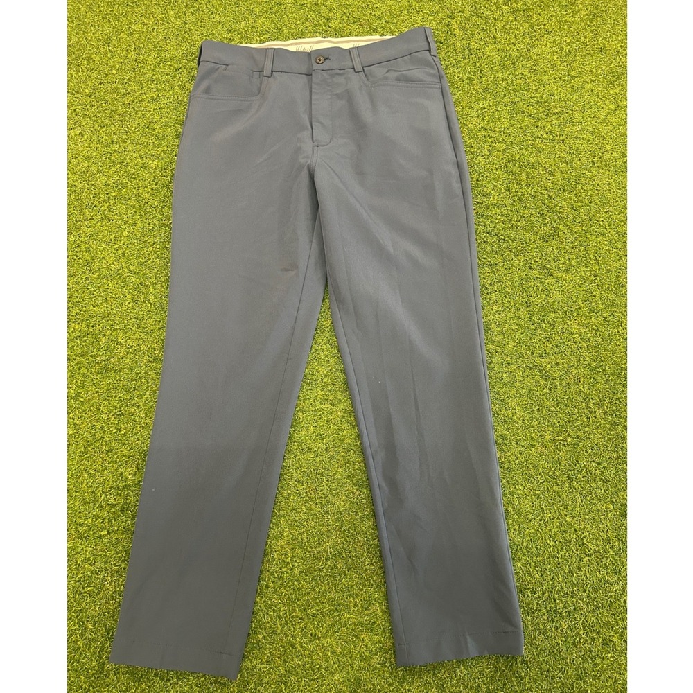 Walter Hagen 11 Major Men 32x30 Golf Pants Blue Gray Stretch Performance Trouser